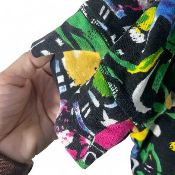 Phool Colorful Abstract Print Hoodie Top Jacket Women's SZ XL Y2K Artsy Graphic - Picture 4 of 10